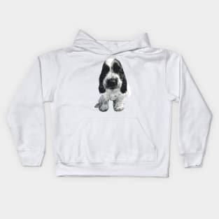 English Cocker Spaniel - Cute Blue Roan puppy dog Kids Hoodie